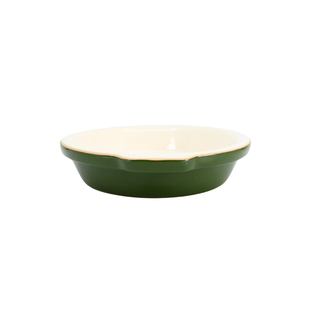 Diversified Ceramics DC612 7 oz Hotel Green and White Au Gratin