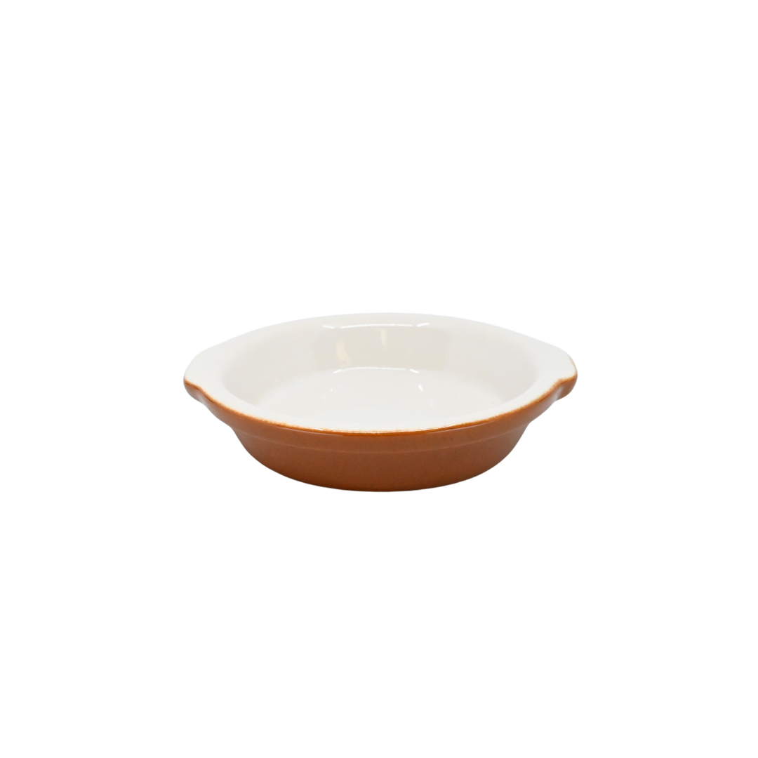 Diversified Ceramics DC612 7 oz Hotel Brown and White Au Gratin