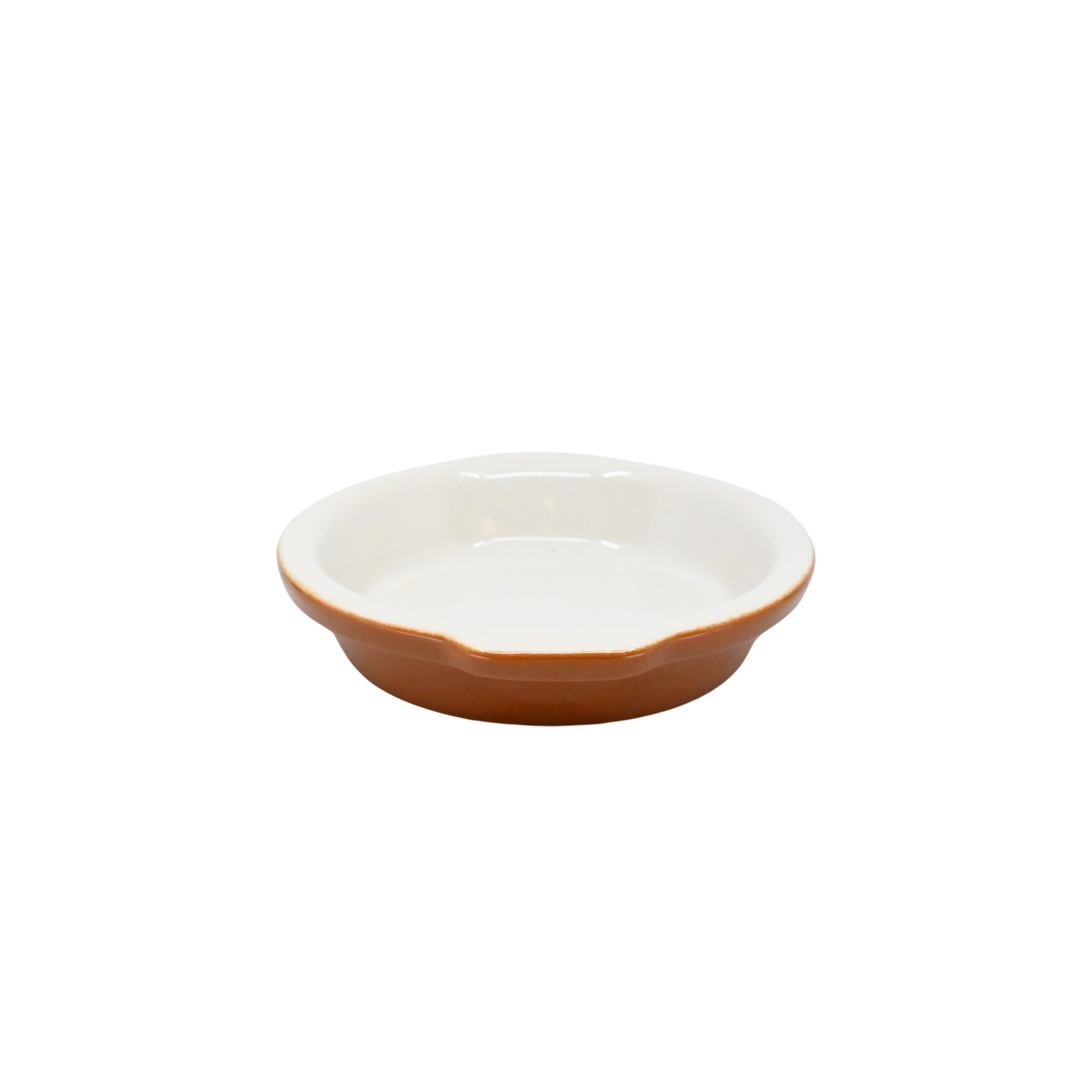 Diversified Ceramics DC612 7 oz Hotel Brown and White Au Gratin