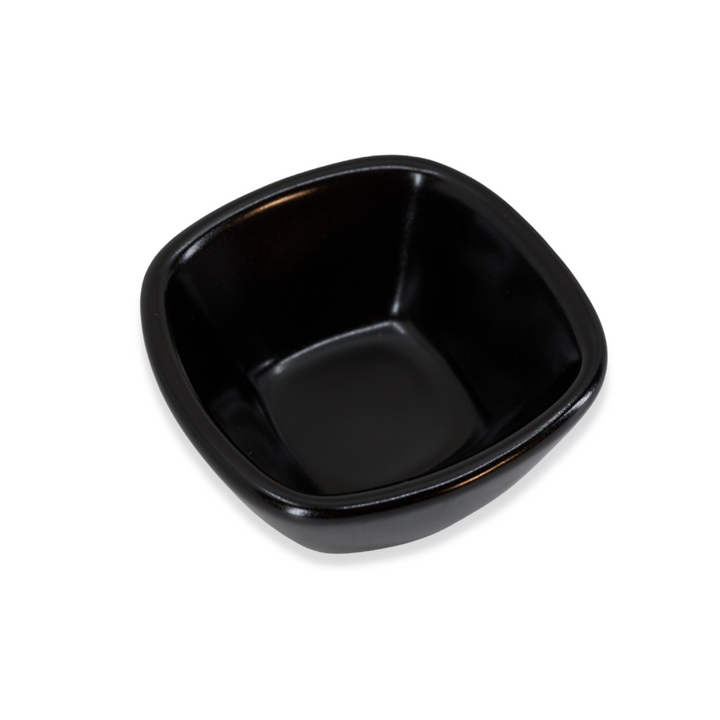 Diversified Ceramics DC360 Matte Black 3 oz Square Ramekin Diversified Ceramics