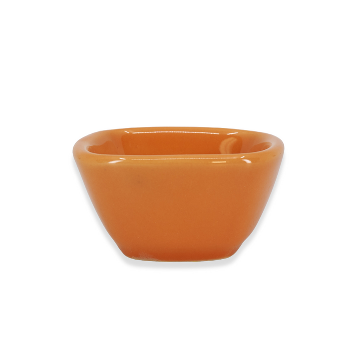 Diversified Ceramics DC360 Pumpkin 3 oz Square Ramekin Diversified Ceramics