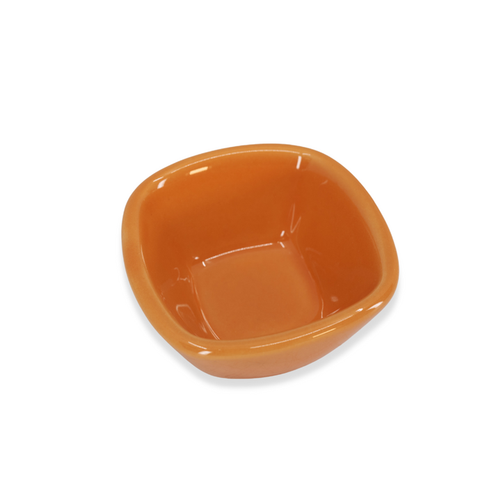 Diversified Ceramics DC360 Pumpkin 3 oz Square Ramekin