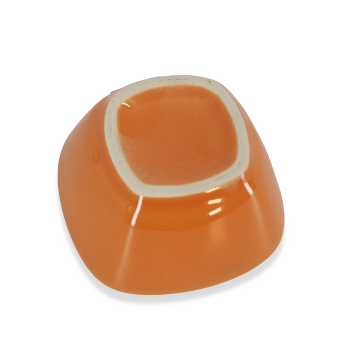 Diversified Ceramics DC360 Pumpkin 3 oz Square Ramekin Diversified Ceramics