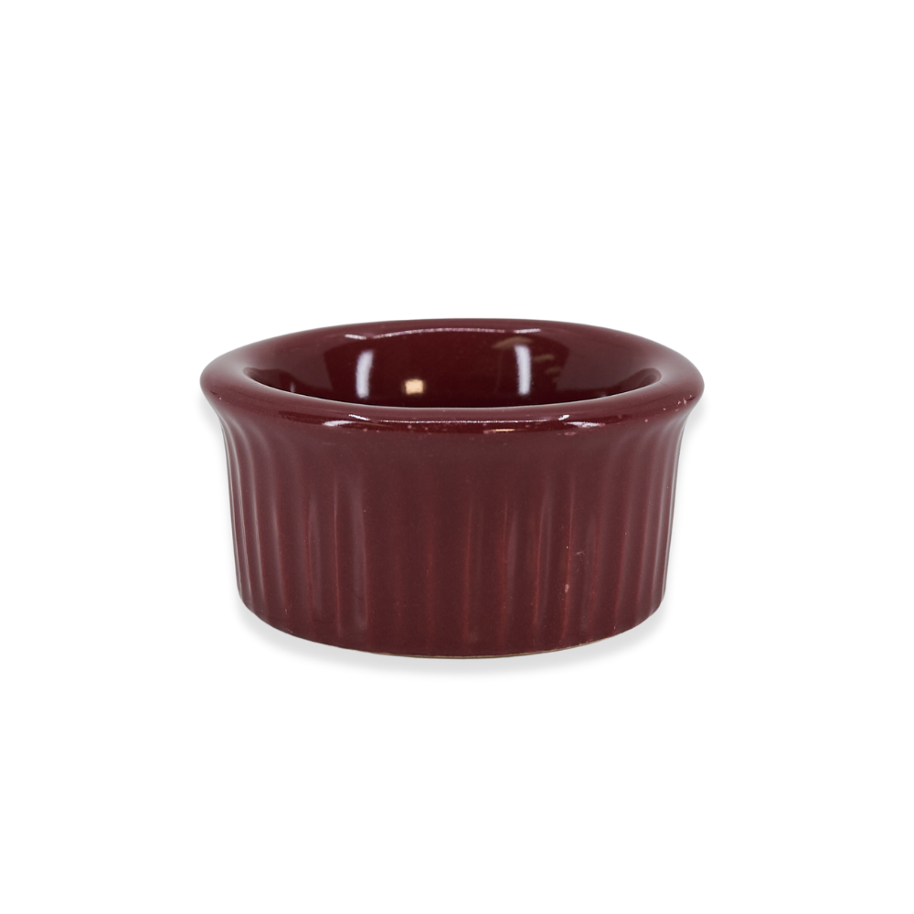 Diversified Ceramics DC13B Crimson 2 oz Fluted Ramekin