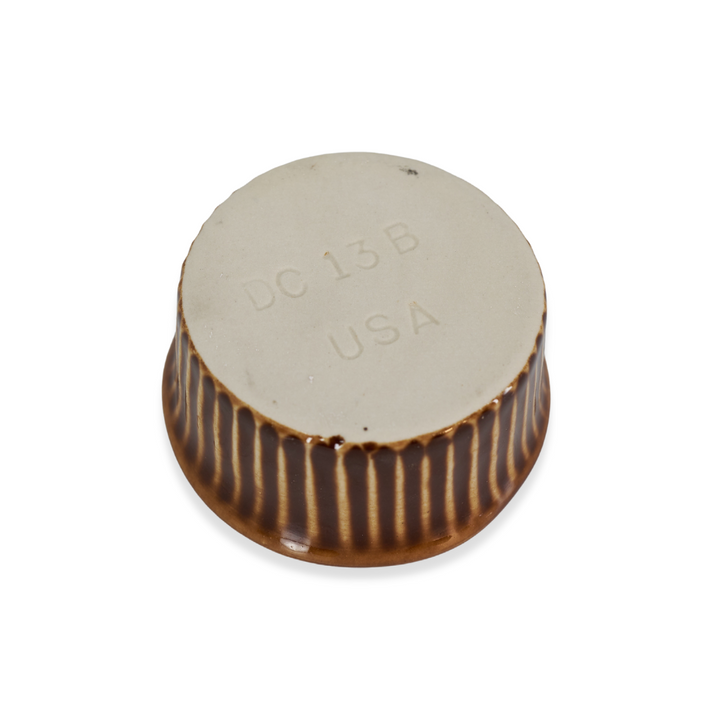 Diversified Ceramics DC13B Laredo Brown and White 2 oz Fluted Ramekin