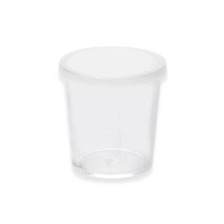 American Metalcraft PMC15 1.5 oz Reusable Plastic Cup with Lid American Metalcraft