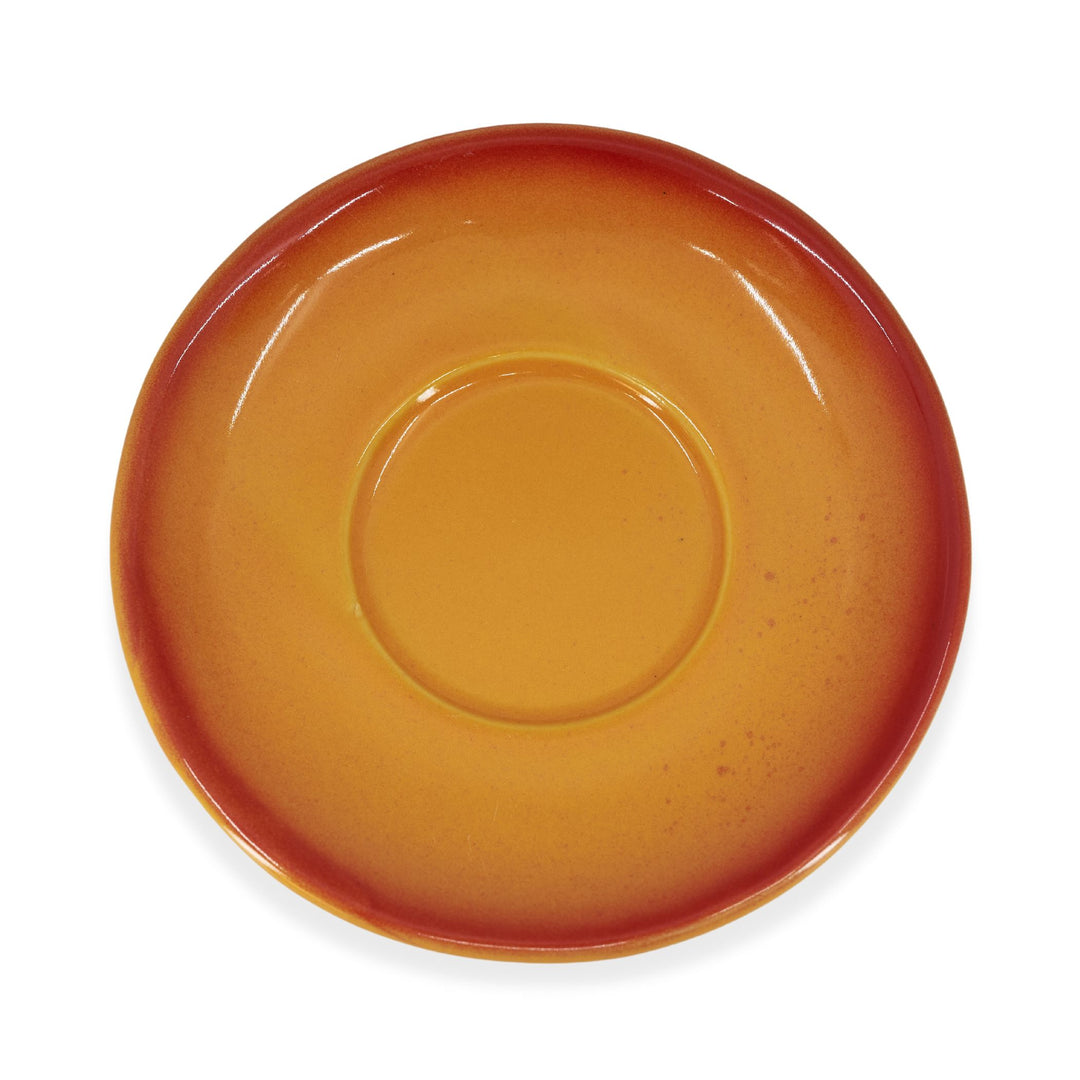 Diversified Ceramics DC150 6" Sunflower Salsa Barista Saucer