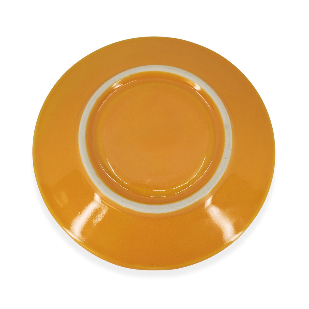 Diversified Ceramics DC150 6" Sunflower Salsa Barista Saucer