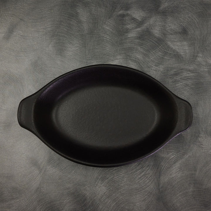 Diversified Ceramics DC727 8 oz Matte Black Welsh Rarebit
