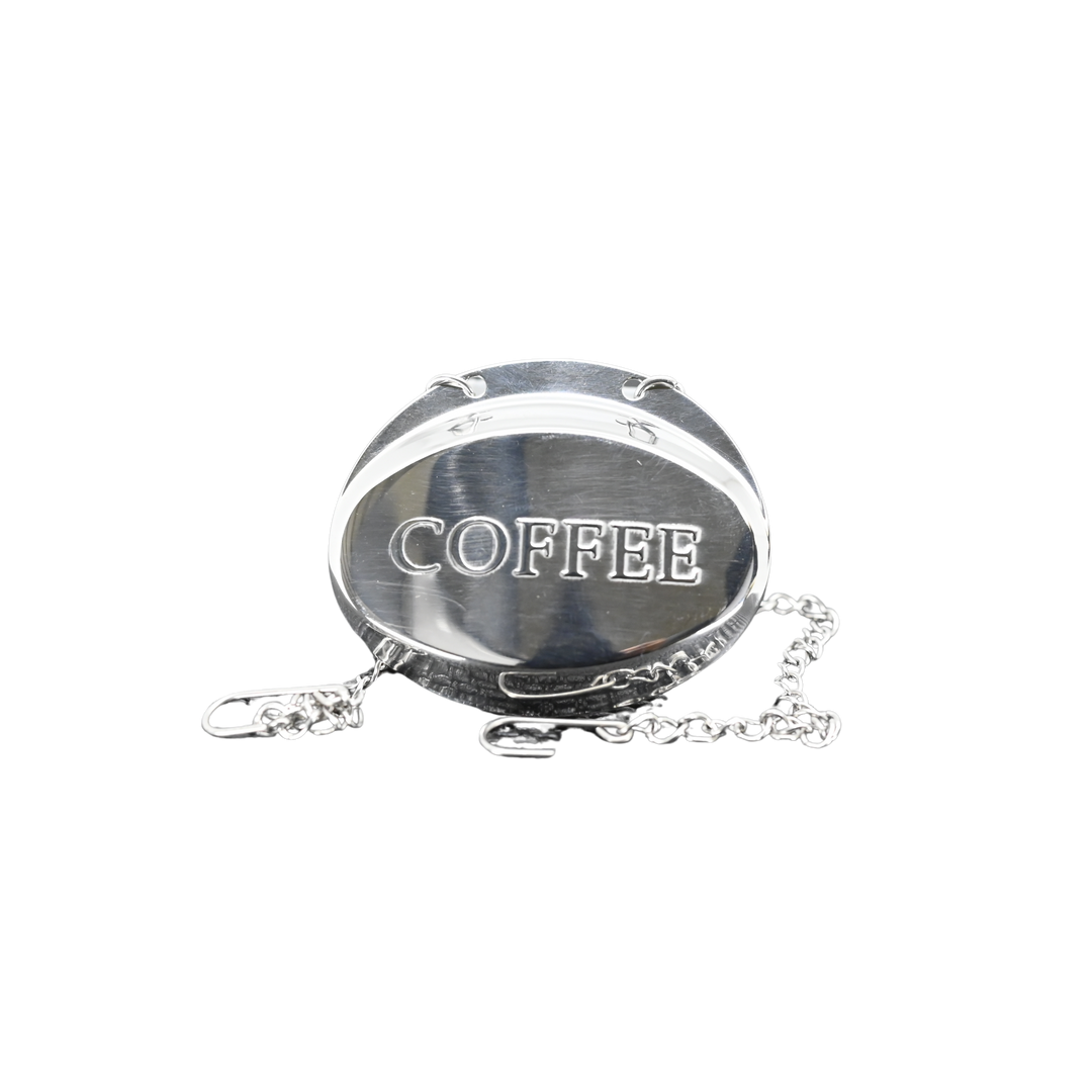 Adcraft APL-COFFEE "Coffee" Stainless Steel Hanging Airpot Label