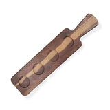 EGS M14RCBF Hickory Wood 4 Compartment Melamine Beer Flight Board