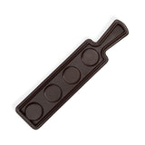 EGS M14RCBF Hickory Wood 4 Compartment Melamine Beer Flight Board