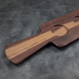 EGS M14RCBF Hickory Wood 4 Compartment Melamine Beer Flight Board