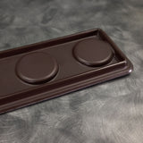 EGS M14RCBF Hickory Wood 4 Compartment Melamine Beer Flight Board