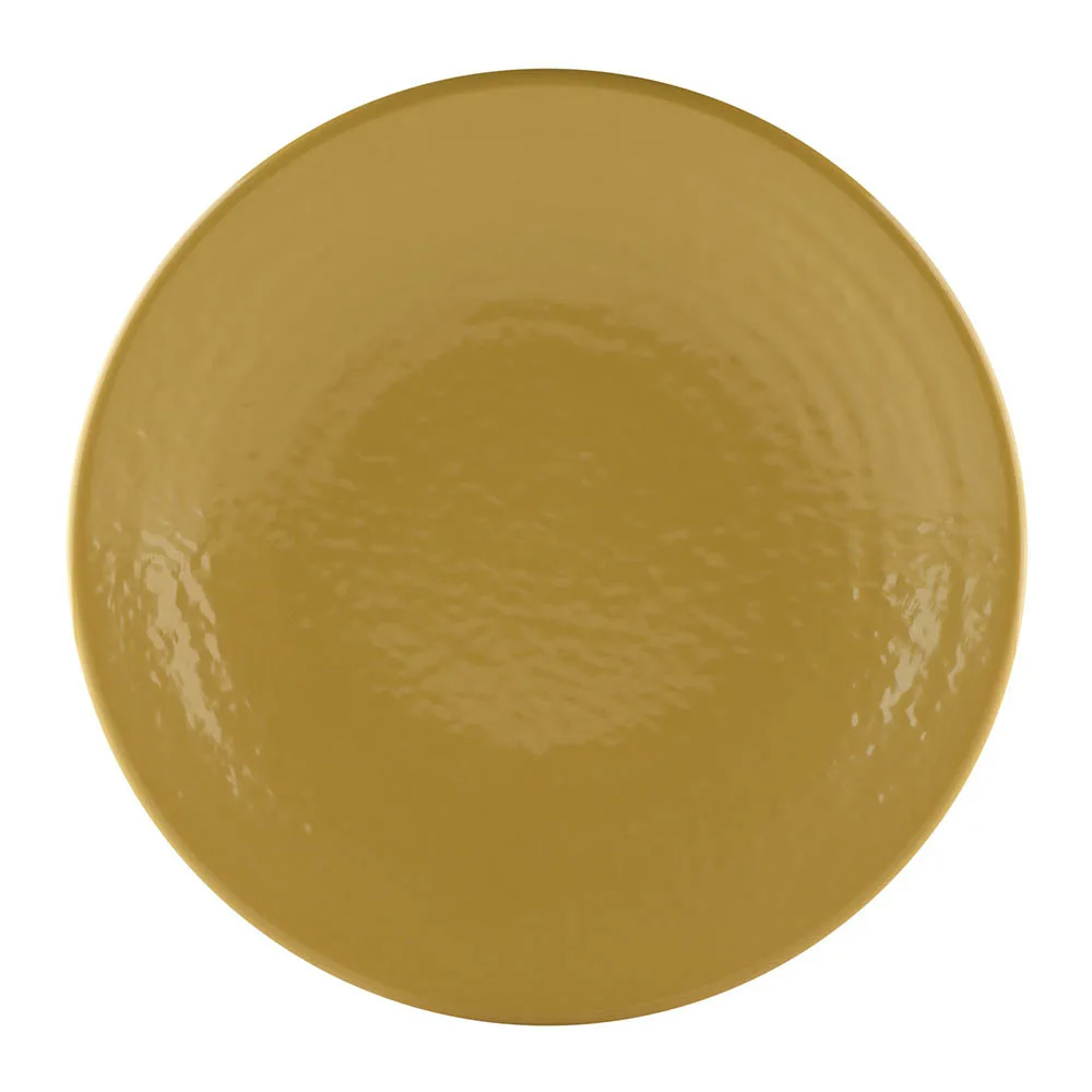 EGS D814RR-OO 8.25" Round Olive Oil Melamine Plate Elite Global Solutions