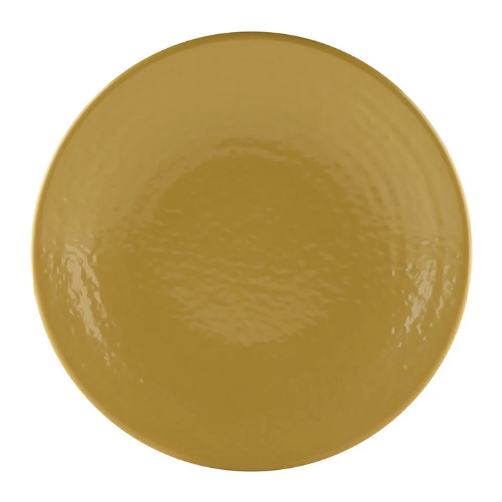EGS D814RR-OO 8.25" Round Olive Oil Melamine Plate Elite Global Solutions