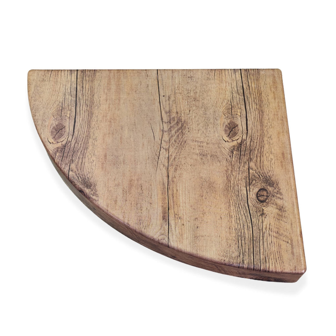EGS M1512-DW 12" x 15" Quarter Oval Riser - Driftwood Elite Global Solutions