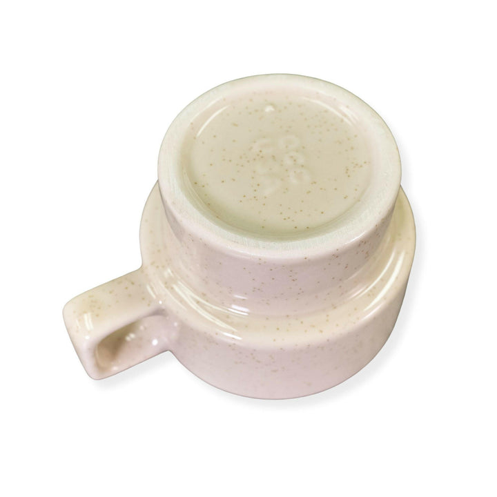 Diversified Ceramics DC124 9 oz Beisge Speckle Stacking Mug Diversified Ceramics