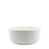 Diversified Ceramics DC29 Matte White 5 oz Stacking Salsa Dish