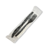 Heavy Weight Black  Plastic Fork/Knife/Napkin/Salt/Pepper 500/Case