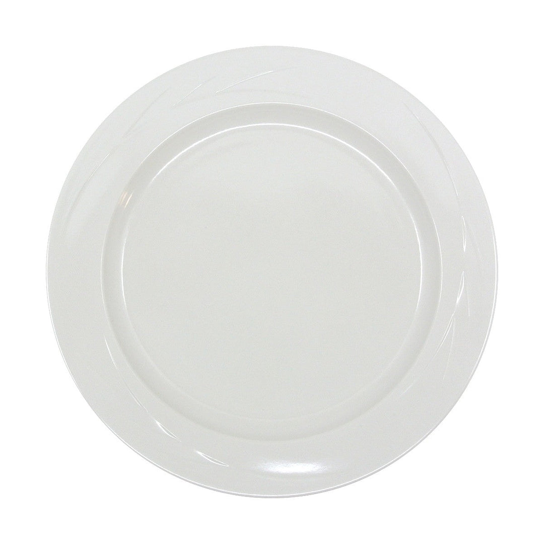 Prolon 9401-BN Bone Embossed Wide Rim Plate 9" Prolon