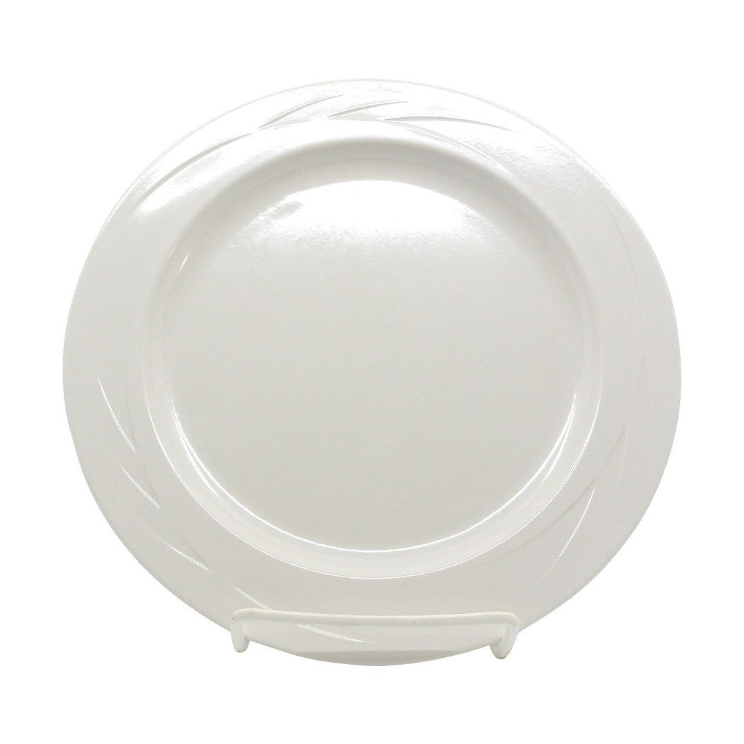 Prolon 9401-BN Bone Embossed Wide Rim Plate 9" Prolon