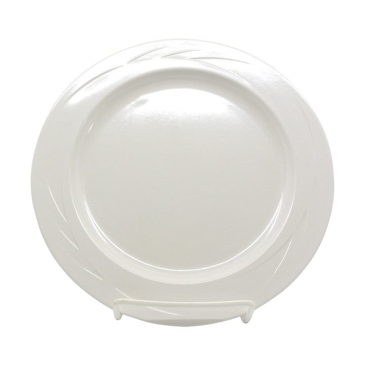 Prolon 9401-BN Bone Embossed Wide Rim Plate 9" Prolon