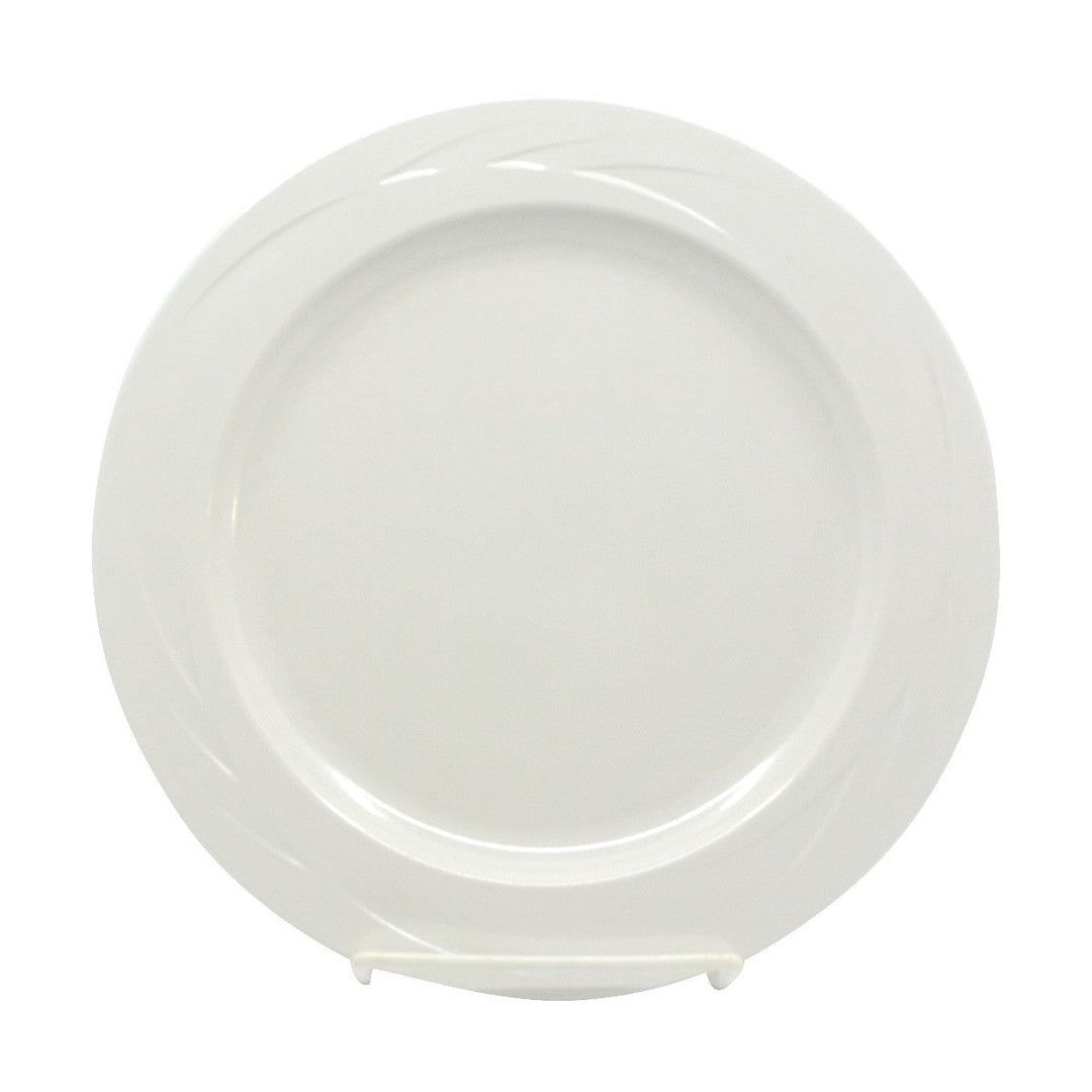 Prolon 9401-BN Bone Embossed Wide Rim Plate 9" Prolon