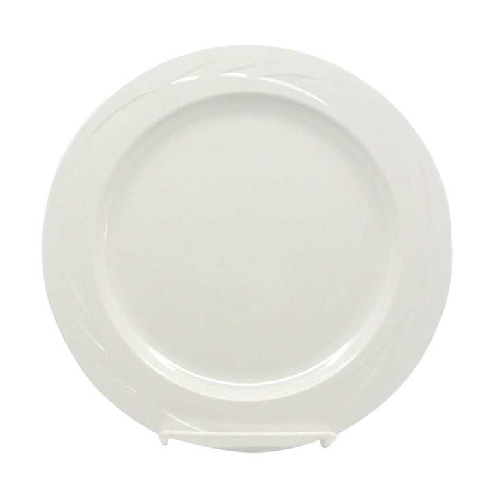 Prolon 9401-BN Bone Embossed Wide Rim Plate 9" Prolon