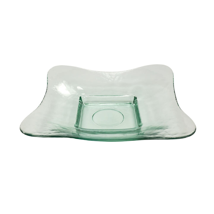 American Metalcraft GT1717 Glacier 17" Square Glass Bowl