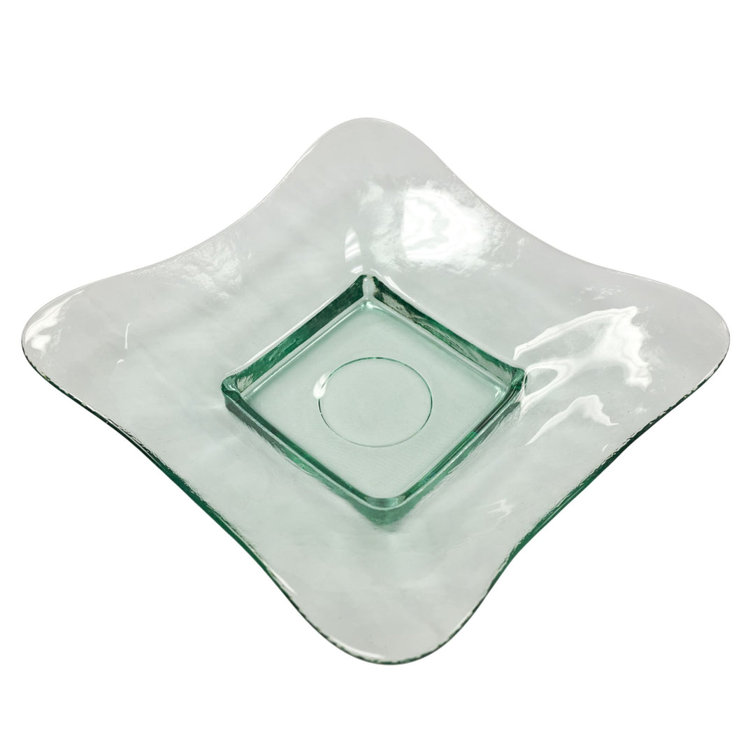 American Metalcraft GT1717 Glacier 17" Square Glass Bowl