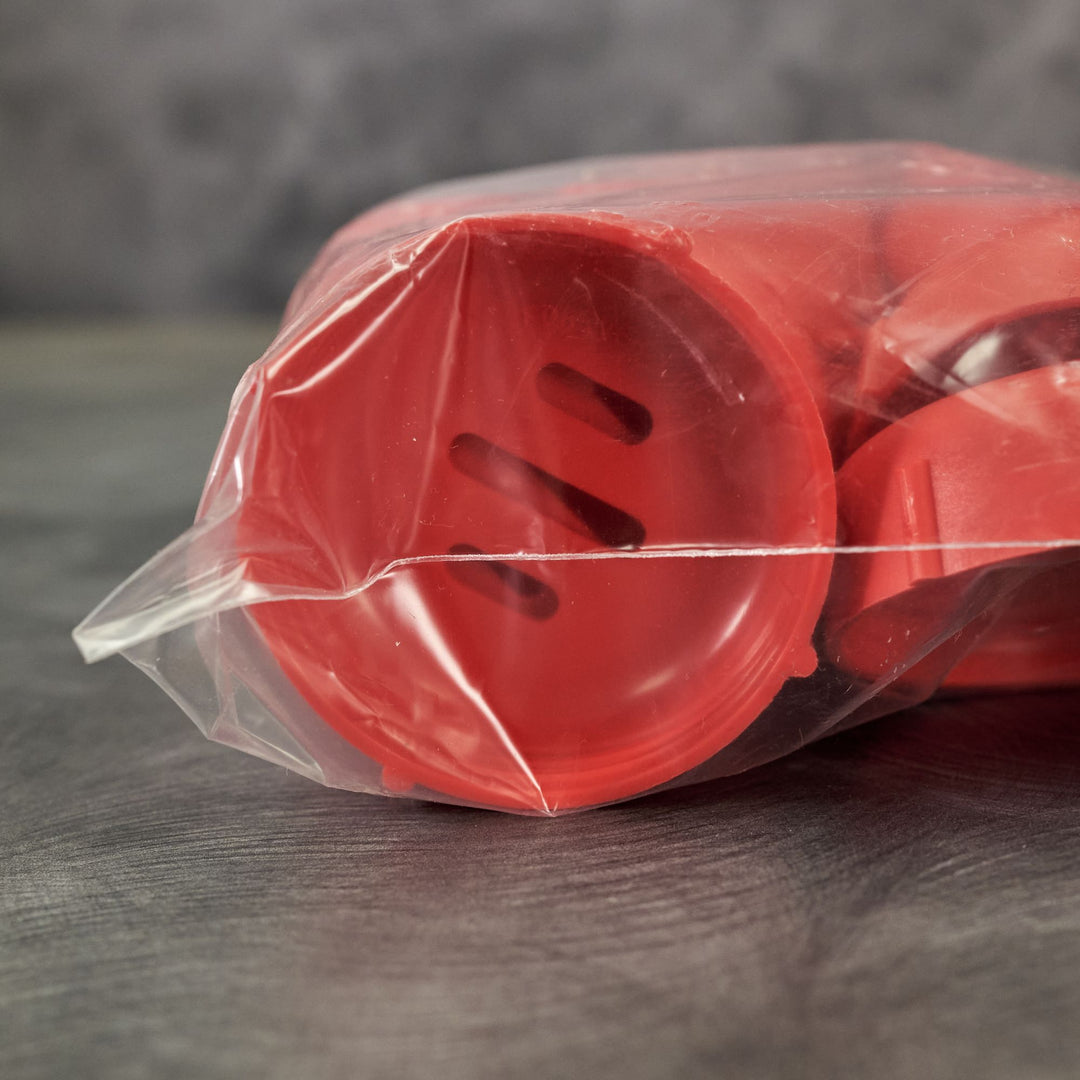 American Metalcraft 342RSLT Red Slotted Top for 6 oz Cheese Shaker