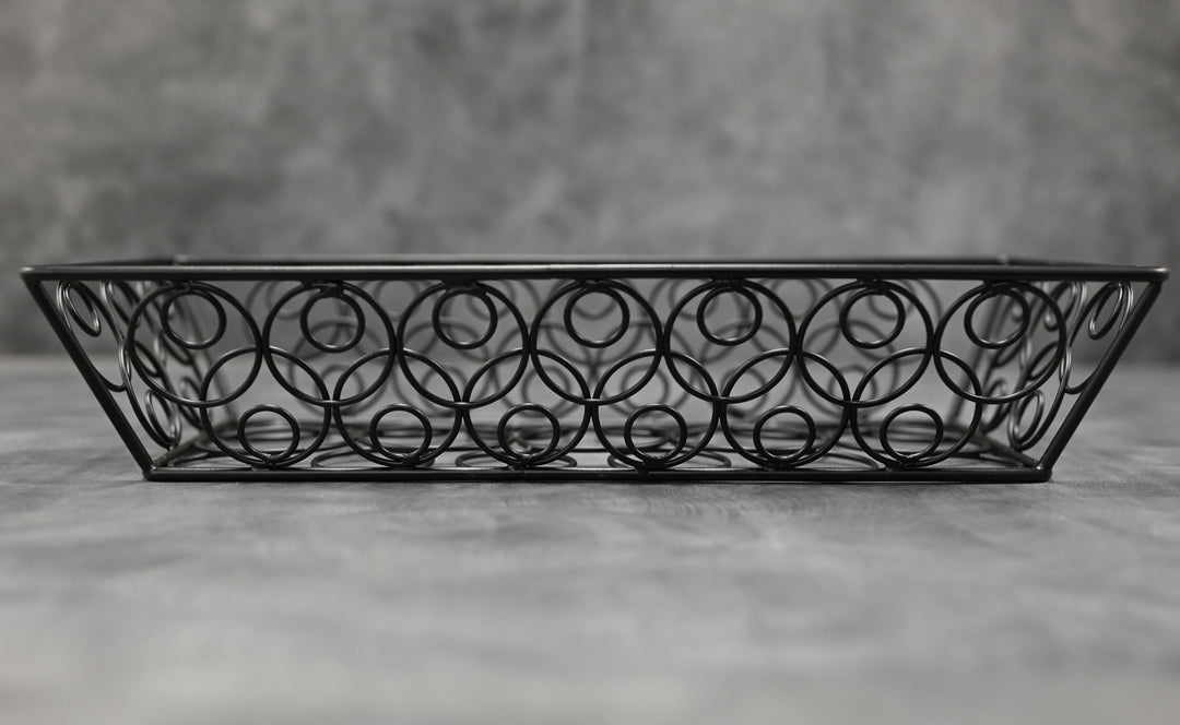 American Metalcraft LDLB2613 Large Black Loop-D-Loop Basket 13" x 6" x 2.5"