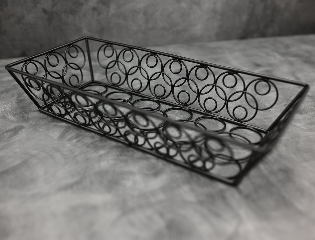 American Metalcraft LDLB2613 Large Black Loop-D-Loop Basket 13" x 6" x 2.5"