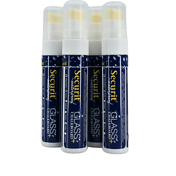 American Metalcraft 4 Pack Waterproof Big Tip Chalk Markers (SMA610V4WT)