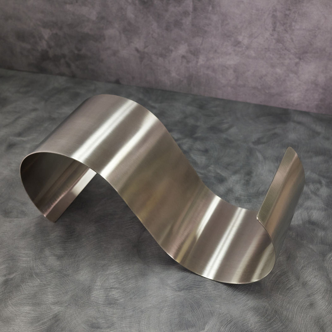 American Metalcraft SSR13 Satin S-Shaped Stainless Steel Riser 13" American Metalcraft