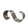 American Metalcraft SSR16 Satin S-Shaped Stainless Steel Riser 16.5"