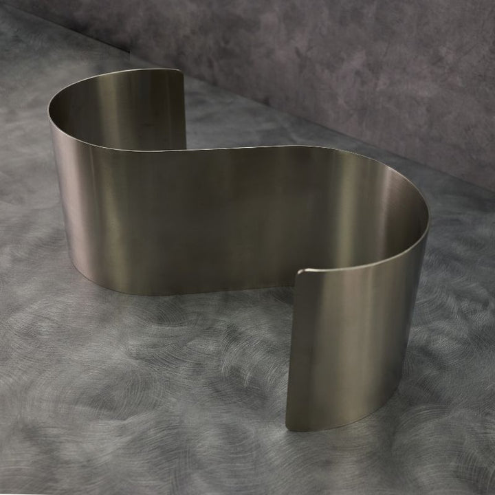 American Metalcraft SSR16 Satin S-Shaped Stainless Steel Riser 16.5" American Metalcraft