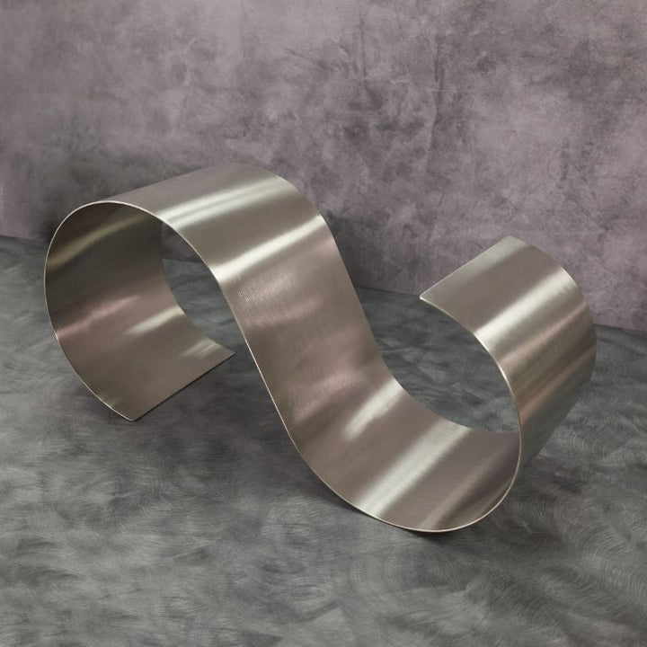 American Metalcraft SSR16 Satin S-Shaped Stainless Steel Riser 16.5" American Metalcraft