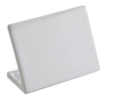 American Metalcraft CMCSW21 White Rectangle Ceramic Card Sign American Metalcraft