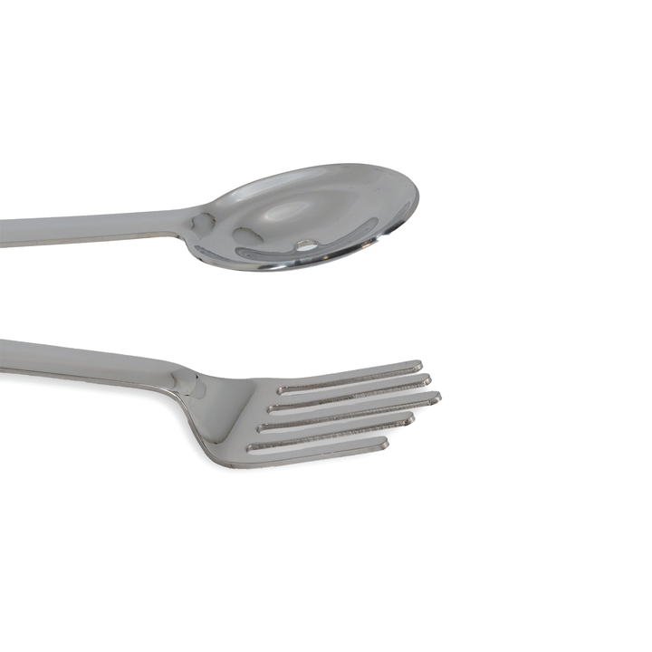American Metalcraft SSFT Stainless Steel Spoon and Fork Tongs American Metalcraft