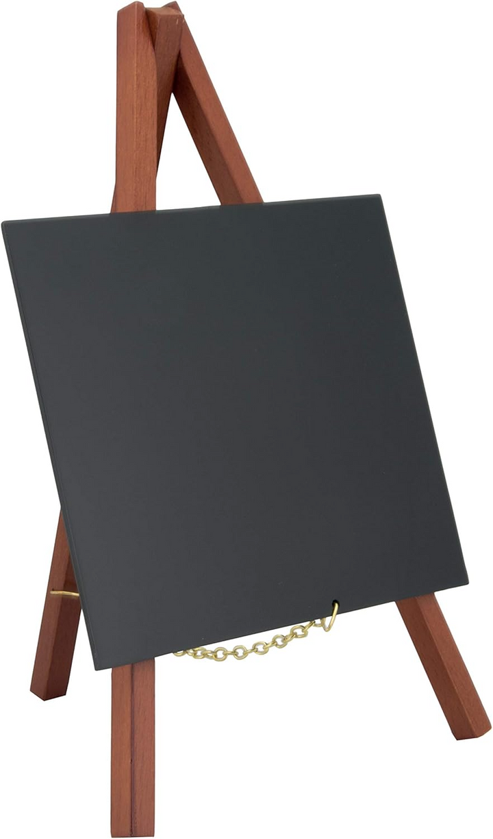 American Metalcraft MNIMKR3 Mini Chalkboard with Mahogany Wood Easel 6"W X 10"H 3 Pack American Metalcraft