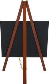 American Metalcraft MNIMKR3 Mini Chalkboard with Mahogany Wood Easel 6"W X 10"H 3 Pack