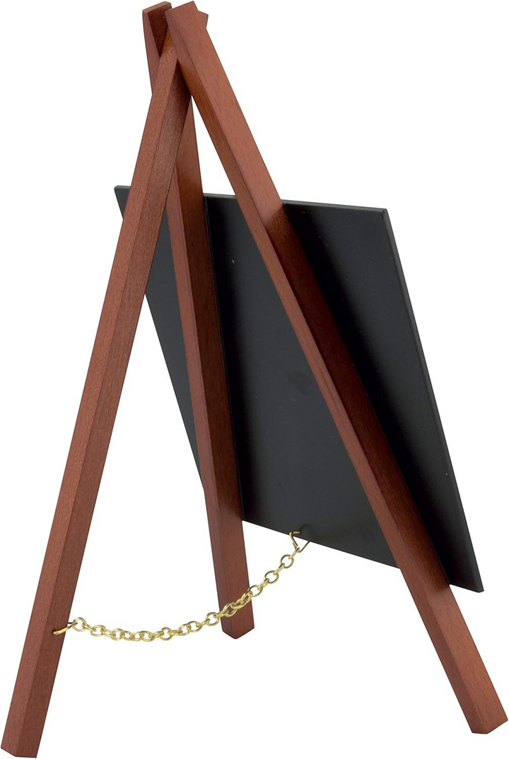 American Metalcraft MNIMKR3 Mini Chalkboard with Mahogany Wood Easel 6"W X 10"H 3 Pack American Metalcraft