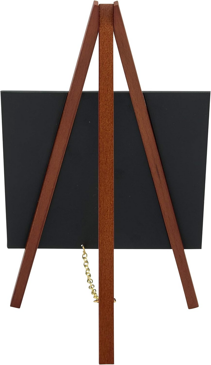 American Metalcraft MNIMKR3 Mini Chalkboard with Mahogany Wood Easel 6"W X 10"H 3 Pack American Metalcraft