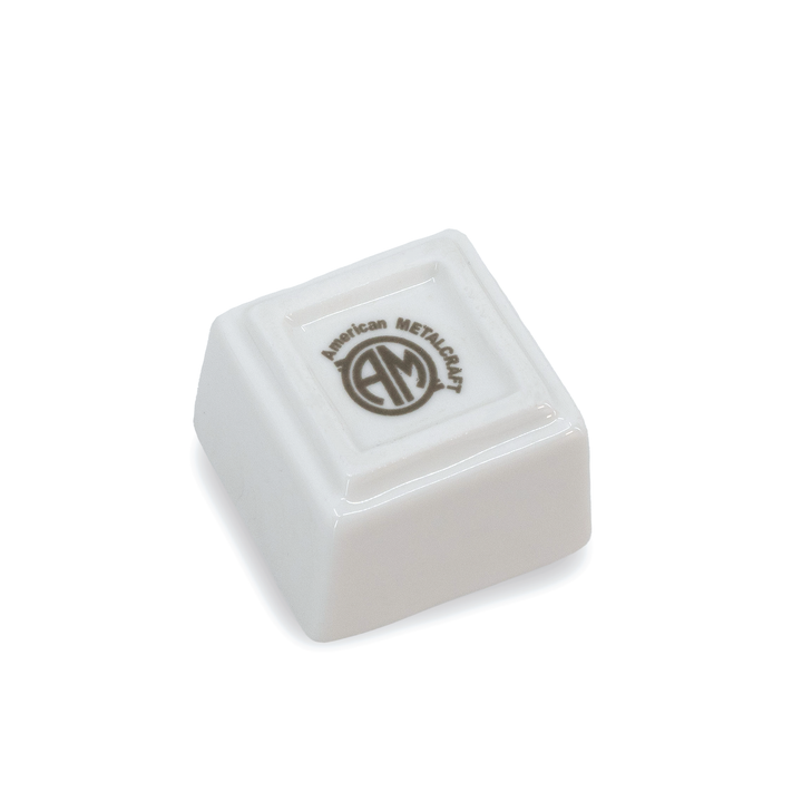 American Metalcraft PSLT15 White Square Porcelain Sauce Cup .5 oz American Metalcraft