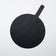American Metalcraft MPB1116 11" Round Pressed Wood Black Pizza Peel with 5" Handle