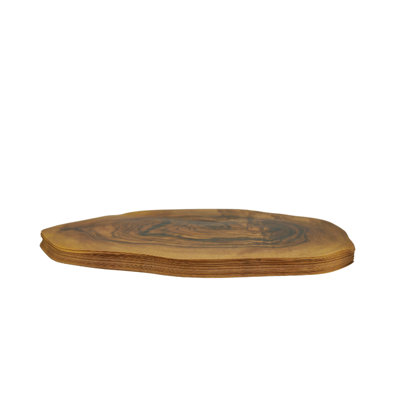 American Metalcraft PPW12 12" x 8" Olive Wood Cheese Paper 250/Pack