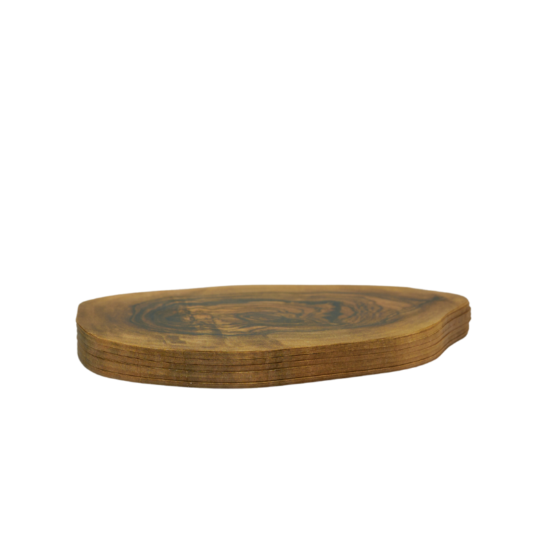 American Metalcraft PPW4 4" x 3" Olive Wood Cheese Paper 250/Pack