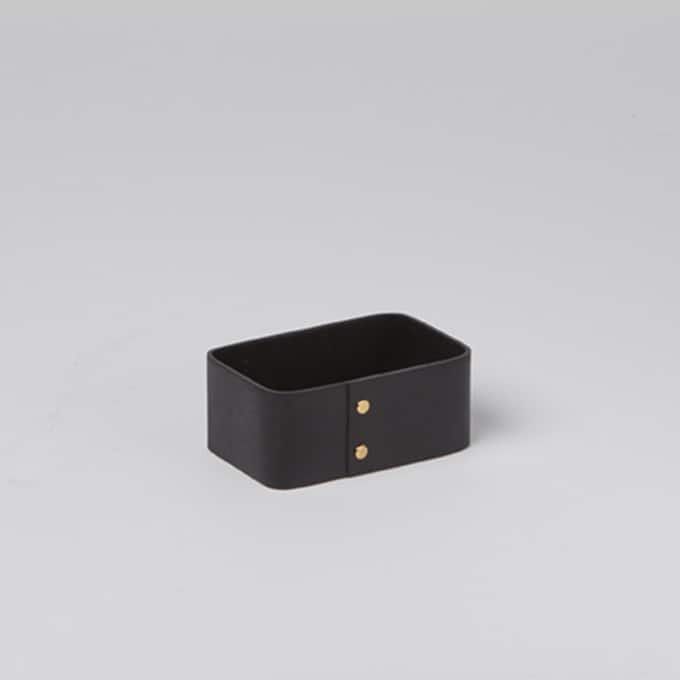 American Metalcraft PWBS4 Black Poplar Wood Sugar Packet Holder 4" American Metalcraft
